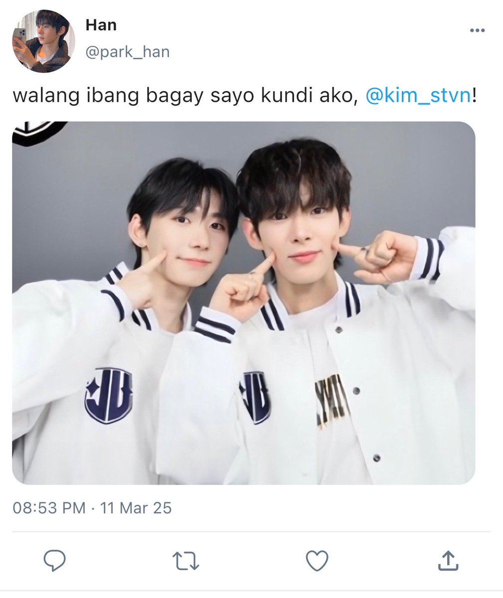 4hofonly's tweet photo. #Hanjay, #Stejay &amp; #Stevan: one tweet au https://t.co/ZjQMGsYzF5