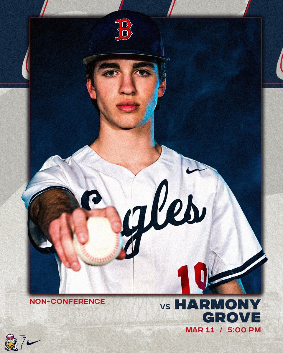🔥GAMEDAY!🔥
⚾️Your Eagles host Harmony Grove!⚾️
⏰5 PM
📍Eagle Field
🦅V/JV
📢📢Our sponsors from Daniel and Jones Orthodontics will be here with a photo booth!