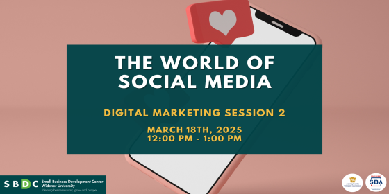 Pennsylvania SBDC (@pasmallbusiness) on Twitter photo Join <a href="/WidenerSBDC/">Widener SBDC</a> for their #FREE "The World of Social Media" Webinar!
Want to boost your brand's presence online? Learn practical strategies to connect with your audience and grow your business.
📆 3/18/25
⏰ 12:00 pm - 1:00 pm
📍Click here to register: pasbdc.ecenterdirect.com/events/32189 Join <a href="/WidenerSBDC/">Widener SBDC</a> for their #FREE "The World of Social Media" Webinar!
Want to boost your brand's presence online? Learn practical strategies to connect with your audience and grow your business.
📆 3/18/25
⏰ 12:00 pm - 1:00 pm
📍Click here to register: pasbdc.ecenterdirect.com/events/32189