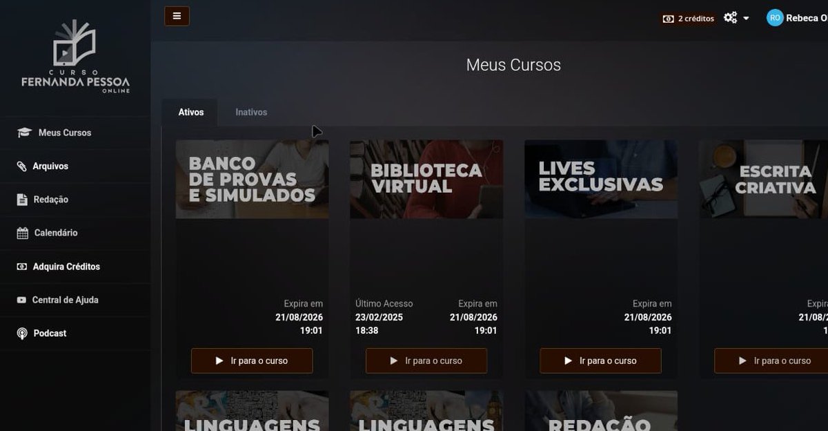 ifavscat's tweet image. VENDO CURSO FERNANDA PESSOA 💜 

Redação + linguagens, expira em 21/08/26 (18 meses de acesso) e dois créditos mensais para a redação. Vendo no valor comprado na black friday ($600)

⌕: #studytwt | #studytwtbr