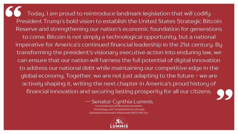 Lummis X post Bitcoin