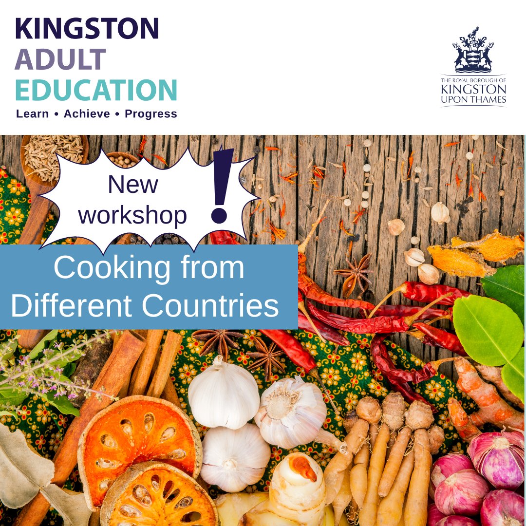 Join our FREE* course:
- Prepare a meal
- Gain new cookery ideas
- Learn how to replace hard-to-find ingredients with readily available UK supermarket alternatives
On 23/3 from 13:30 to 15:30 in Kingston. *FREE subject to eligibility criteria. See bit.ly/KAE-Cook2425