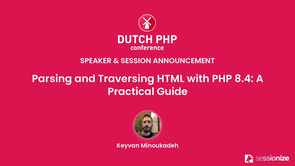 dpcon's tweet image. PHP 8.4 brings game-changing HTML parsing tools! Learn all about them from Keyvan Minoukadeh at the Dutch PHP Conference.
🔗 phpconference.nl/session/parsin…
#php #htmlparsing #webscraping #DPC25