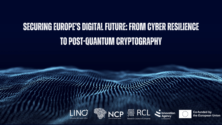 🔐 Piedalies tiešsaistes kontaktbiržā par kiberdrošības jautājumiem "Apvārsnis Eiropa" 3. klastera “Civilā drošība sabiedrībai” un 4. klastera “Digitālā joma, rūpniecība un kosmoss” ietvaros!

📅 18. marts
🕙 11.00 - 12.50

Uzzini vairāk un reģistrējies 👉 lino.lmt.lt/en/pitching-ev…