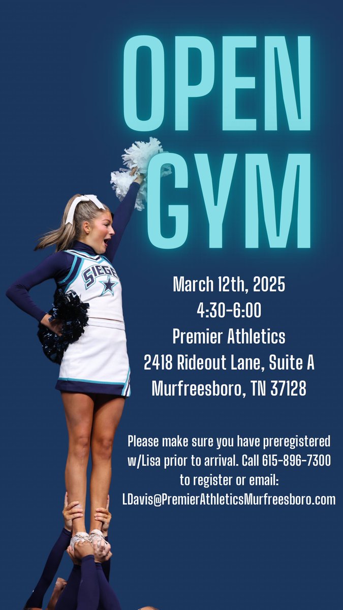 Our first open gym is TOMORROW! ✨ Make sure you have pre-registered with Premier before arrival. We can’t wait to see you at our brand new location!