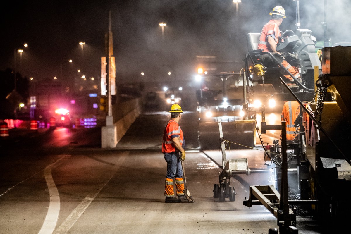 Hard work doesn't stop when the sun goes down. Here's to all those who keep things moving after dark.