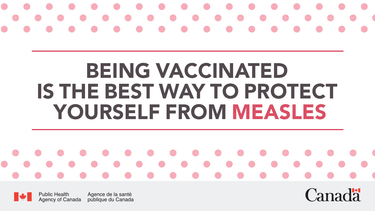 Measles is highly contagious and can lead to deafness, brain injury and death.  

Please check that you and your family are up to date on your measles vaccine. If you’ve missed a dose or are unsure, contact your healthcare provider. 

Learn more: ow.ly/o7Yy50VbQVT