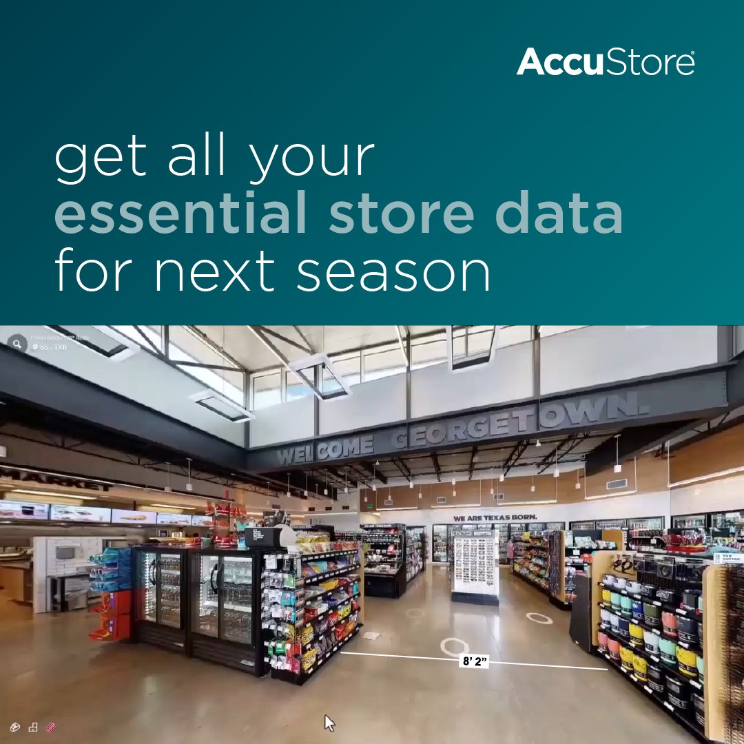 accustore's tweet image. Ready for the next retail season? Jump ahead with AccuStore’s 3D scans from $299. Perfect your #spaceplanning, #inventory, and #displays with precise, high-res scans. Get set for a fantastic season! camhttps://hubs.ly/Q039YfSg0 #retailtech #nacs