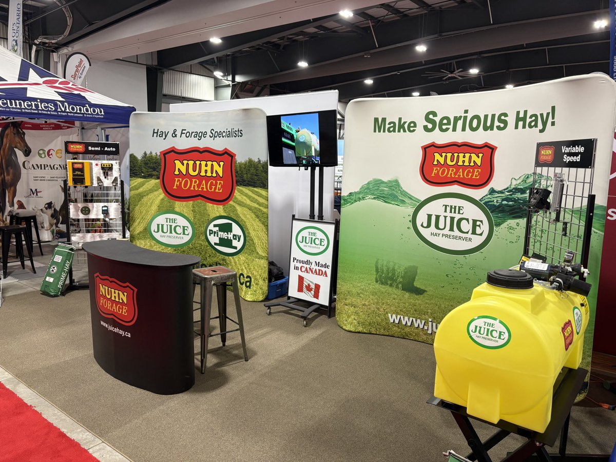 NuhnForage's tweet image. Join us at The Ottawa Valley Farm Show - March 11-13! 
#thejuice #juicekeepitcool #makeserioushay #hay2025 #madeincanada #canadianagriculture #ottawavalleyfarmshow