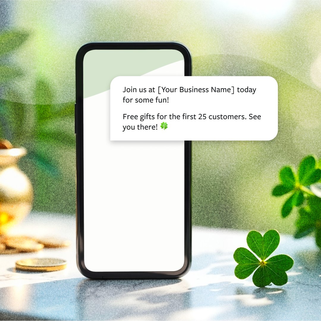 textline's tweet image. Ready to get lucky with your SMS marketing? We&apos;ve created 3 St. Patrick&apos;s Day templates to help you connect with customers and spread the festive cheer🍀
#Textline #SMSMarketing #StPatricksDay #CustomerEngagement #MarketingMadeEasy&quot;