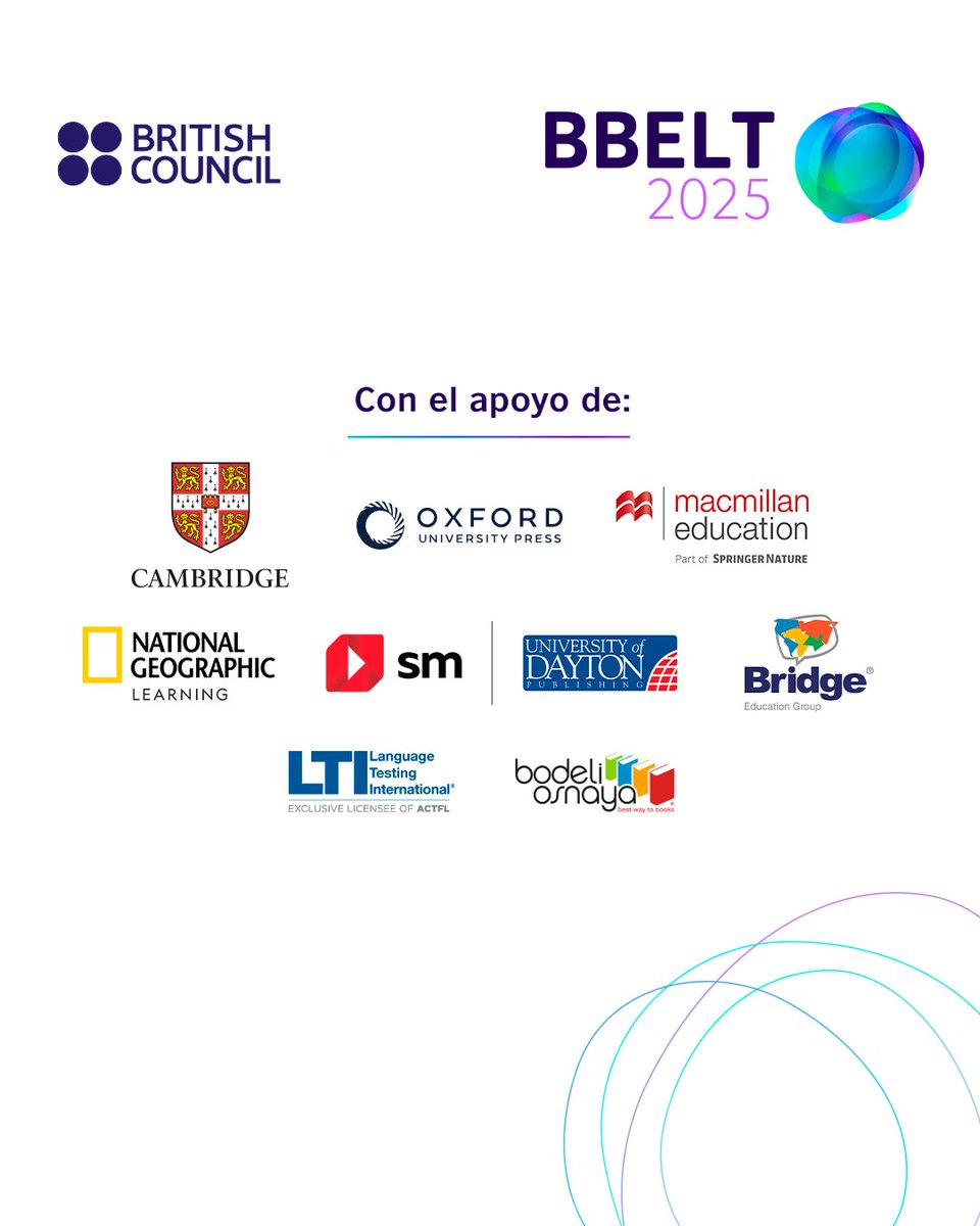 BBELT 2025 es tu oportunidad para potenciar tus habilidades docentes.

Conéctate con expertos en ELT, participa en talleres interactivos y amplía tu red global. 💡📚 ¡100% gratis!

🔗 Inscríbete antes del 31 de marzo: bit.ly/4122l1Z