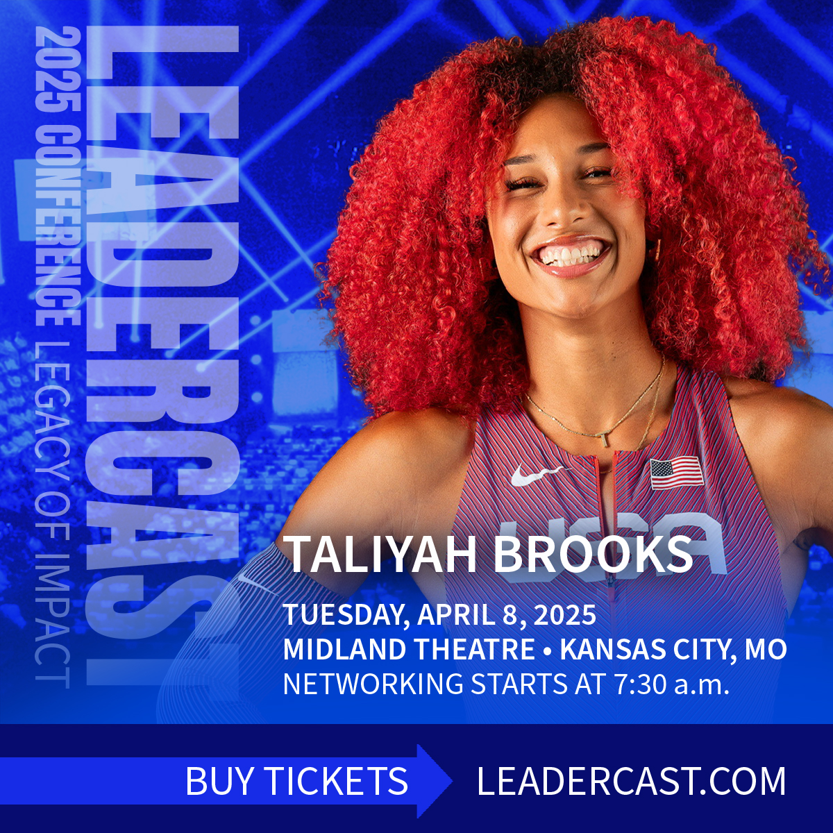 Meet Your Leadercast 2025 Host: Taliyah Brooks

Bringing energy, inspiration, and resilience to the stage, Taliyah Brooks is set to host Leadercast: Legacy of Impact on April 8, 2025, in Kansas City!

#Leadercast #TaliyahBrooks