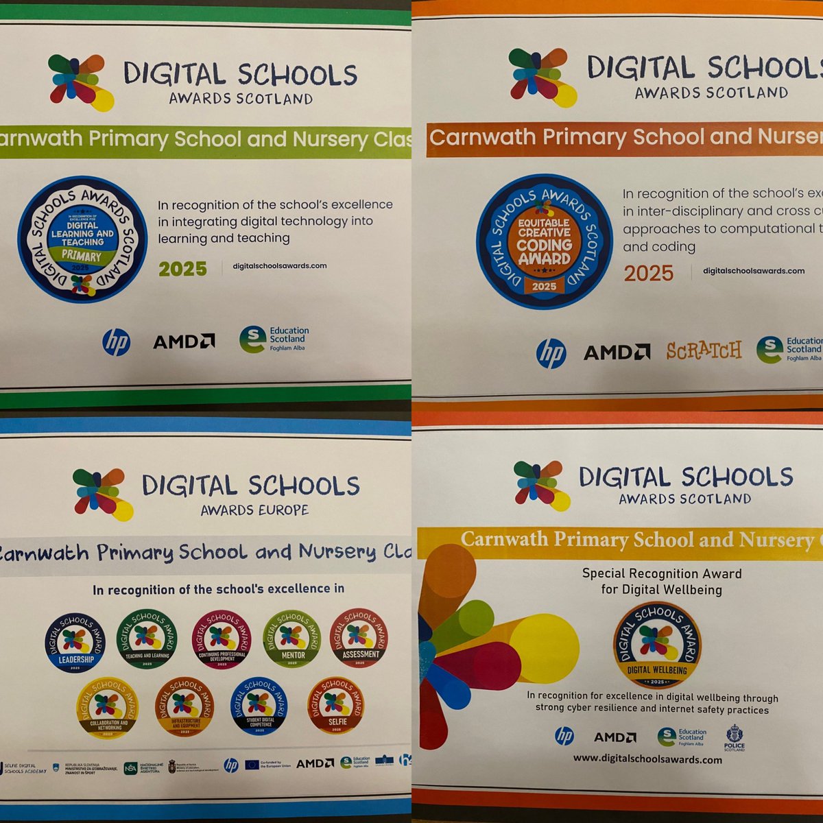 Mrs Alexander CPS (@mrsa_carnwathps) on Twitter photo We are so delighted to be the first school to achieve all 4 Digital Schools Awards. Here are our Digital Leaders and pupils who spoke confidently during the validation process. Thanks to all staff and pupils for their amazing work! <a href="/CarnwathPrimary/">Carnwath Primary School & Nursery Class</a> <a href="/SLCDigitalEd/">SLC Digital Learning</a> <a href="/Schools_Digital/">Digital Schools</a> We are so delighted to be the first school to achieve all 4 Digital Schools Awards. Here are our Digital Leaders and pupils who spoke confidently during the validation process. Thanks to all staff and pupils for their amazing work! <a href="/CarnwathPrimary/">Carnwath Primary School & Nursery Class</a> <a href="/SLCDigitalEd/">SLC Digital Learning</a> <a href="/Schools_Digital/">Digital Schools</a>