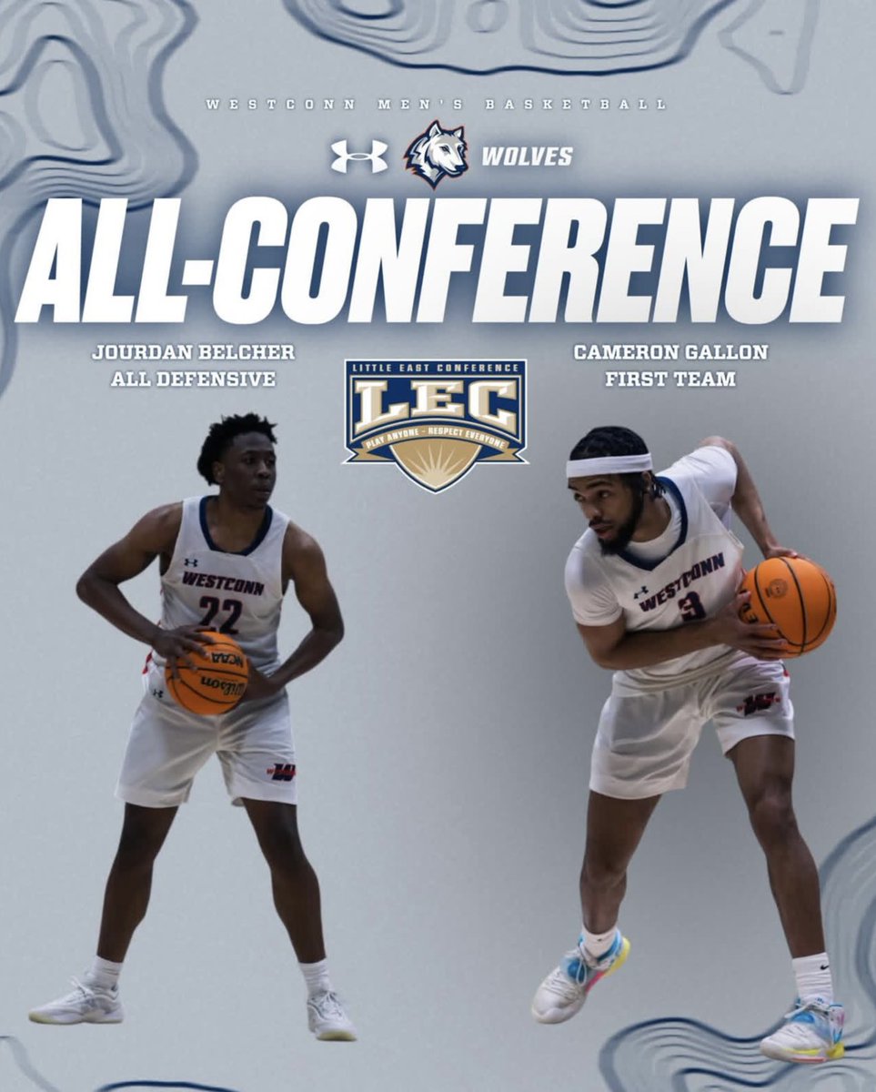 These Wolves made a Statement. 🐺 

Little East Conference (@littleeastconf) All Conference Honors have a couple dawgs. 

#RollWolves #WestConn #D3Hoops
