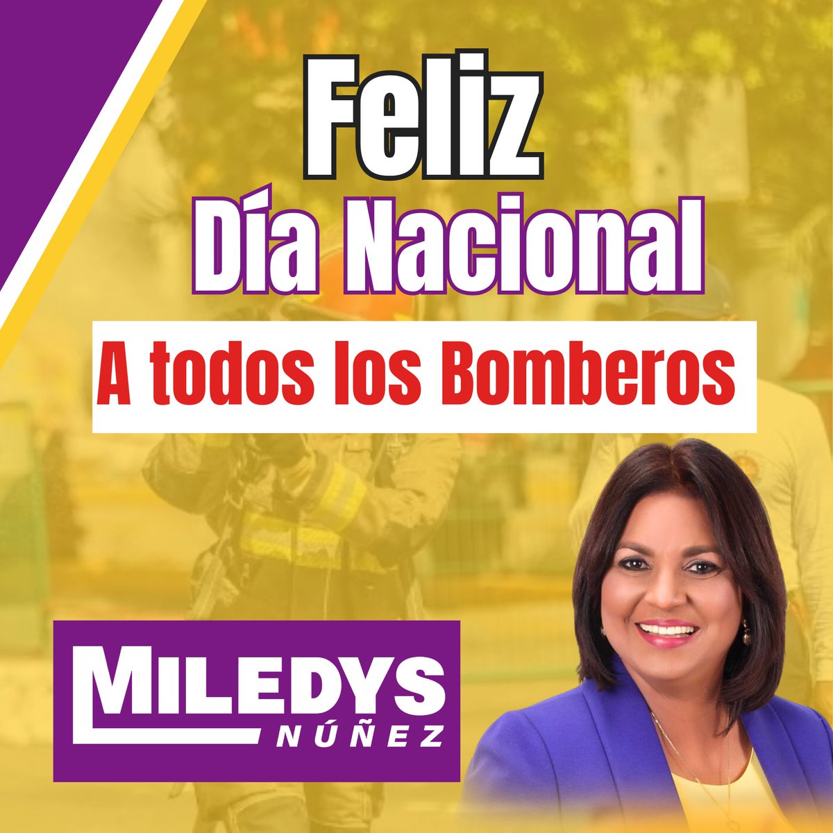 Hoy celebramos a nuestros valientes bomberos, quienes arriesgan sus vidas cada día para proteger a nuestras comunidades. Su dedicación y coraje son un ejemplo de servicio y sacrificio. ¡Gracias por su incansable labor!