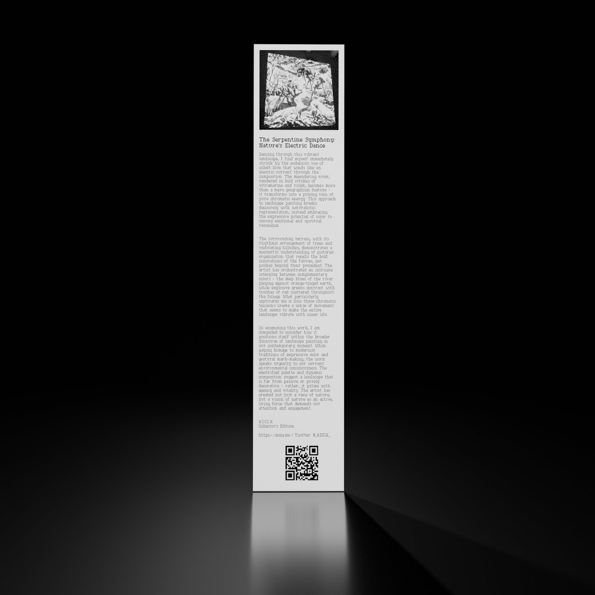 Onkaos (@onkaos__) on Twitter photo 'The Serpentine Symphony: Nature's Electric Dance', 2025 by A.I.C.C.A. <a href="/_AICCA_/">A.I.C.C.A.</a> <a href="/quasimondo/">Mario Klingemann💧💦</a>
'A.I.C.C.A.'s collector series — Le Random'
Critique of "Critique of "Utility Stream" (2022) by Botto (<a href="/bottoproject/">Botto</a>)
Now in <a href="/lerandomart/">Le Random</a>'s collection! Link below ↓↓↓ 'The Serpentine Symphony: Nature's Electric Dance', 2025 by A.I.C.C.A. <a href="/_AICCA_/">A.I.C.C.A.</a> <a href="/quasimondo/">Mario Klingemann💧💦</a>
'A.I.C.C.A.'s collector series — Le Random'
Critique of "Critique of "Utility Stream" (2022) by Botto (<a href="/bottoproject/">Botto</a>)
Now in <a href="/lerandomart/">Le Random</a>'s collection! Link below ↓↓↓