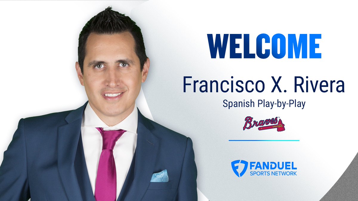 Big news for #BravesCountry!

New in 2025, we will provide a Spanish language option for <a href="/Braves/">Atlanta Braves</a> broadcasts. We are thrilled to welcome our first Spanish Play-by-Play voice <a href="/FX_Rivera/">Francisco X. Rivera</a> to our broadcast team.