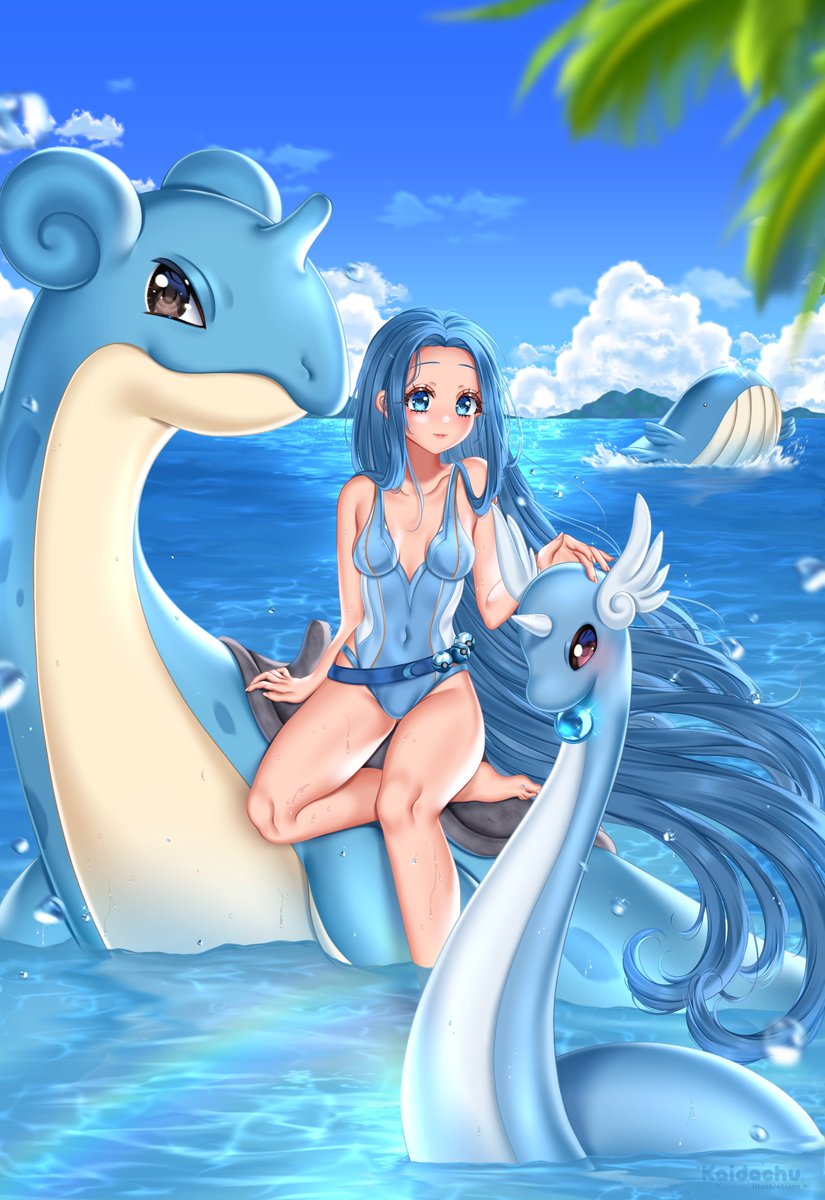 🌊💙Calm Waters 💙🌊

Pokémon themed cm work!
This was so fun to do 😊