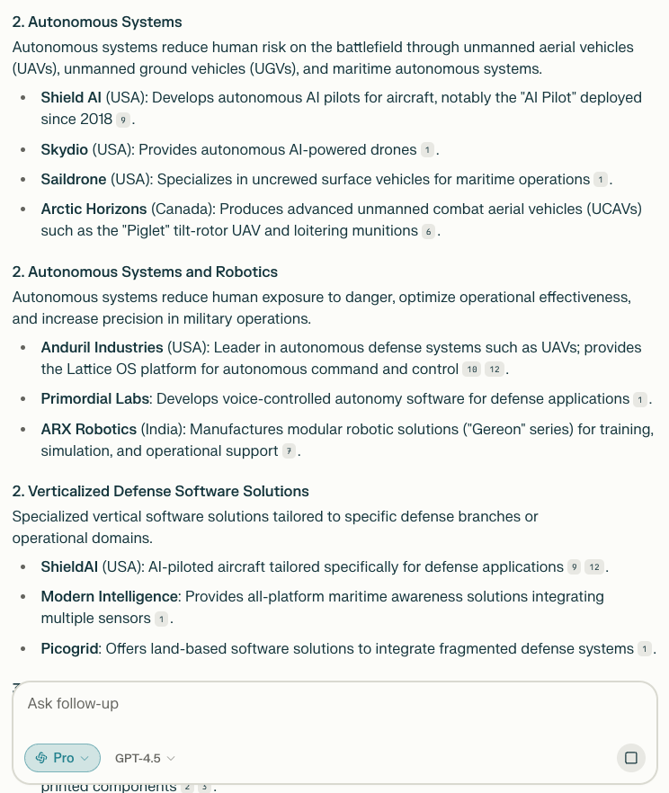 Florian Seemann (@qui_rins) on Twitter photo GPT 4.5 definitely has its troubles with numbering and being remotely MECE in its answers ๐ also quite disappointed with the factual accuracy and traceability of <a href="/perplexity_ai/">Perplexity</a> Deep Research. GPT 4.5 definitely has its troubles with numbering and being remotely MECE in its answers ๐ also quite disappointed with the factual accuracy and traceability of <a href="/perplexity_ai/">Perplexity</a> Deep Research.