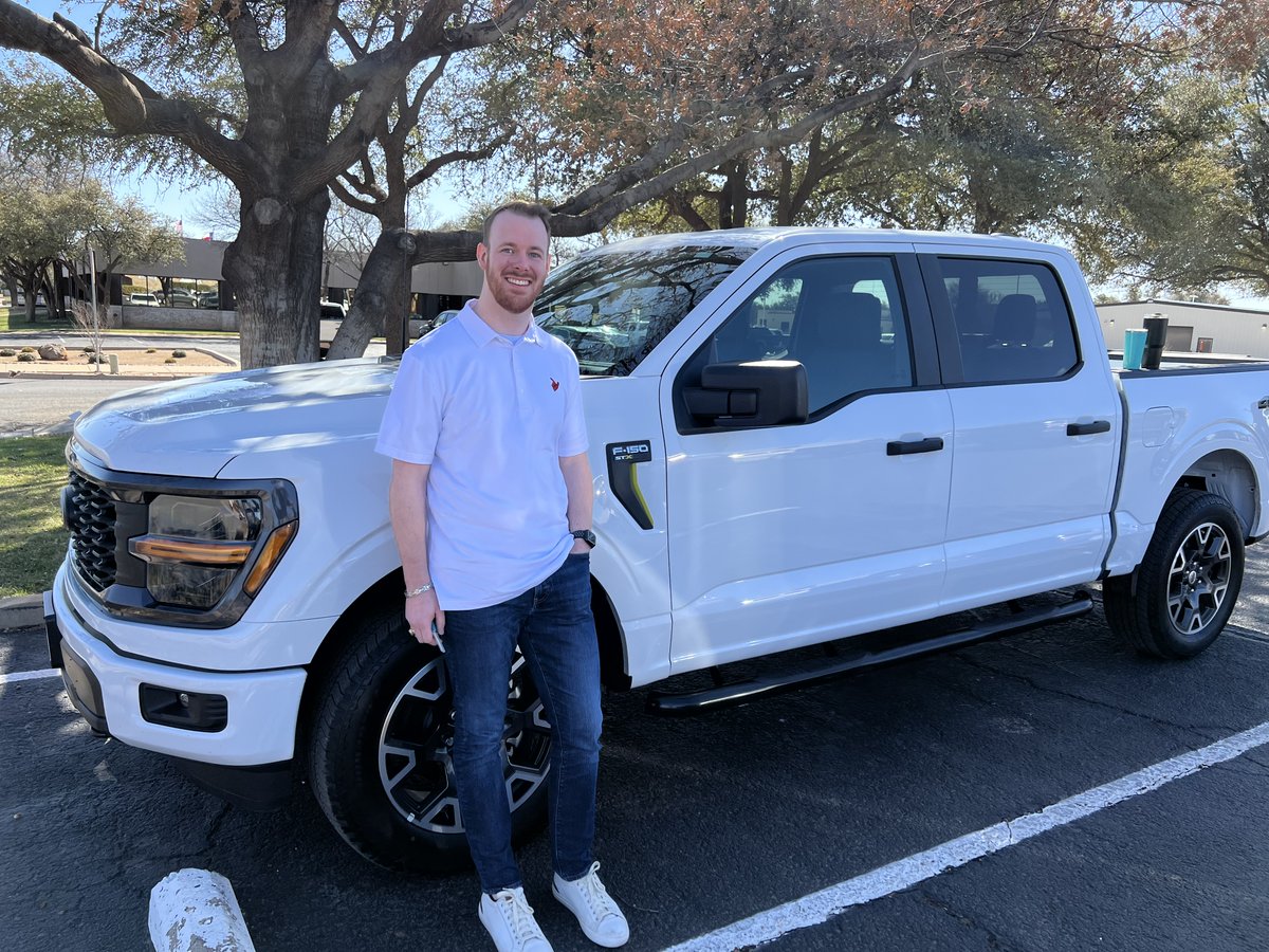 Congrats, Hunter Shade from Lubbock, Texas, on the purchase of your NEW FORD F150 CREW CAB. We appreciate your repeat business!