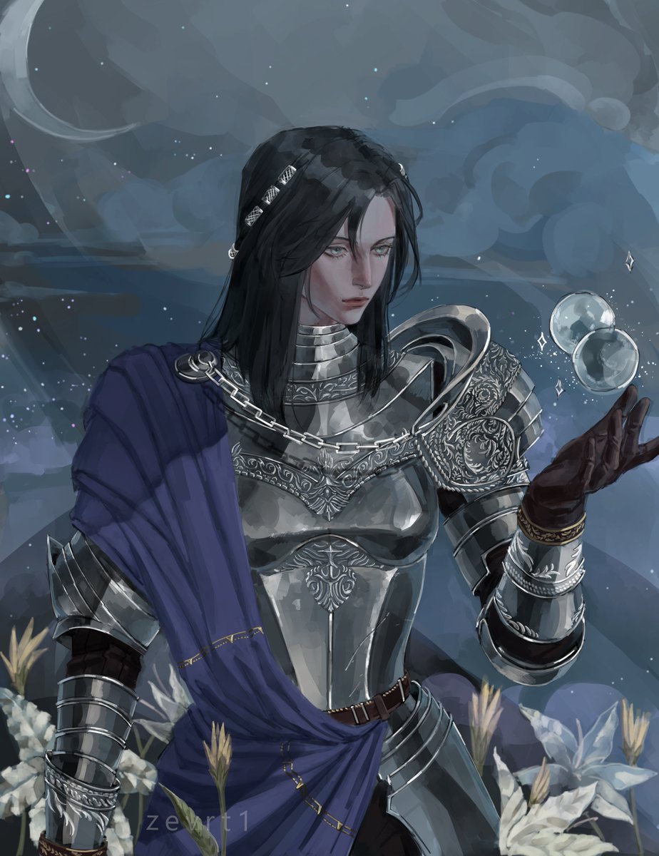 Nippemeow's tweet image. My arm hurts becuase of her armour but I don't regret it (づ ᴗ _ᴗ)づ♡ #ELDENRING #fanart #eldenringDLC