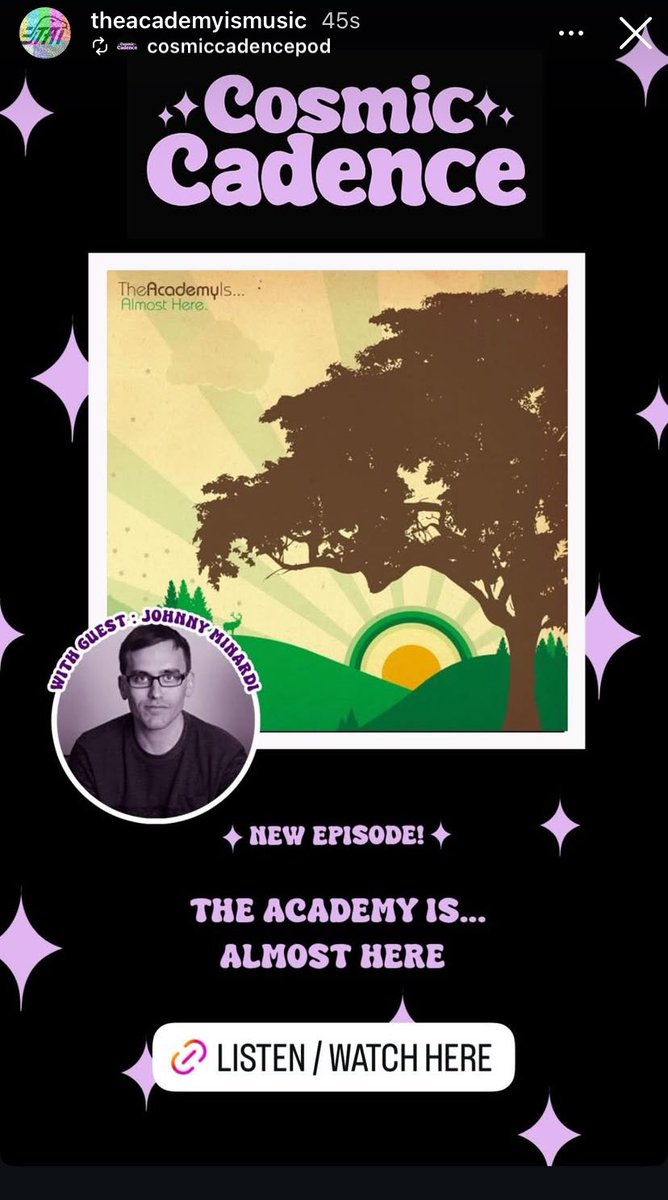 Instagram update 📸 Almost Here ep on the <a href="/coscadpod/">Cosmic Cadence</a> with guest Johnny Minardi!
Follow the link to listen on your platform of choice: linktr.ee/cosmiccadencep…