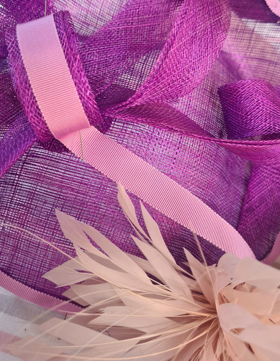 I'm working some millinery magic on this head piece.
#weddinghat
#millinery
#hatdesigner