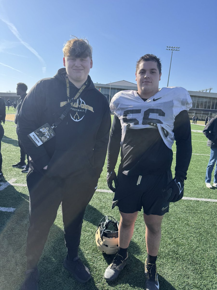 Travis Nolting (@wishbone_hero) on Twitter photo c/o 2027 6ā6 300lbs OL Colten Robertson visited Purdue again for spring practice and ran into former GC standout and current Purdue RS Freshman DT Reese Hill today! Couple great players right here!
<a href="/crobertson2027/">Colton Robertson 2027</a>
<a href="/ReeseHill73/">Reese Hill</a>
<a href="/GC_Cougar_FB/">GC Football</a> c/o 2027 6ā6 300lbs OL Colten Robertson visited Purdue again for spring practice and ran into former GC standout and current Purdue RS Freshman DT Reese Hill today! Couple great players right here!
<a href="/crobertson2027/">Colton Robertson 2027</a>
<a href="/ReeseHill73/">Reese Hill</a>
<a href="/GC_Cougar_FB/">GC Football</a>