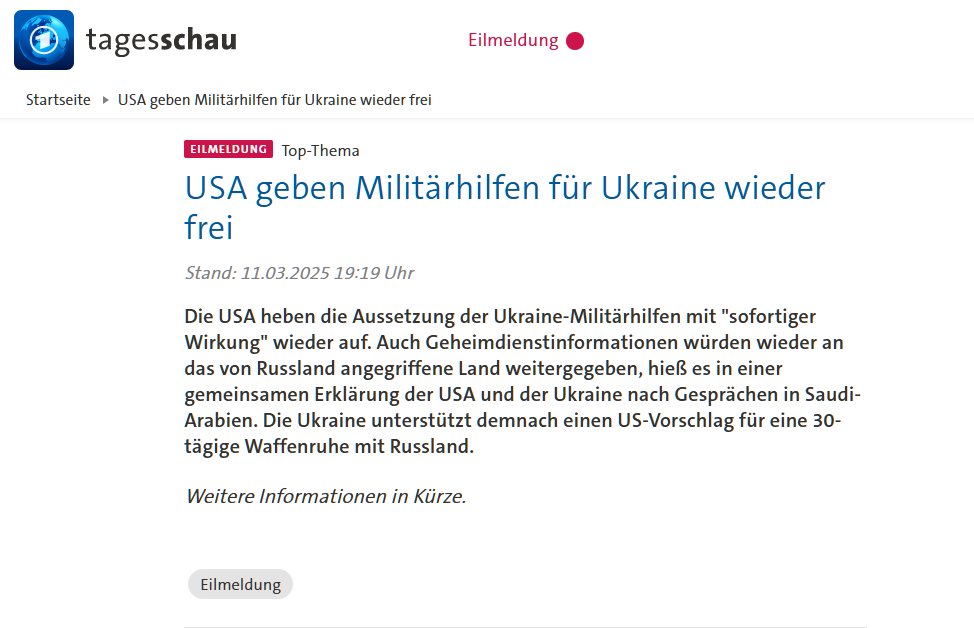 Das Beste vom Tag, Trump ist zur Besinnung gekommen.