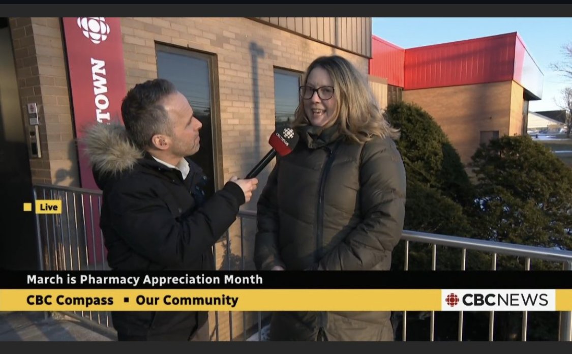 Many thanks to pharmacist Dr Jeanette MacQueen, featured on Compass to promote Pharmacy Appreciation Month!