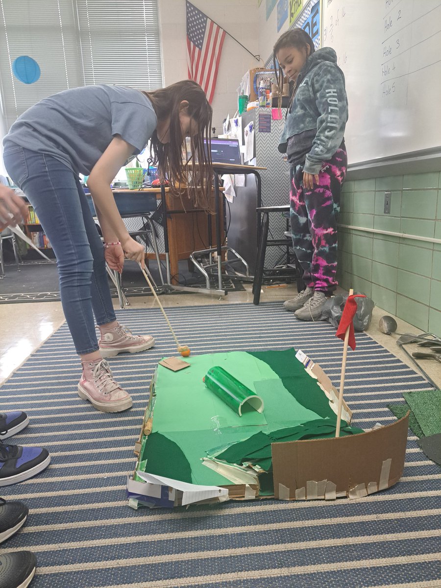 How much force do you need to putt the golf ball through the 5th grade engineered putt putt golf course? STEAM education is a highly engaging way to learn and experience the Ohio Standards! <a href="/KetteringLearns/">Dan Von Handorf</a> <a href="/stem_do/">Do STEM</a>