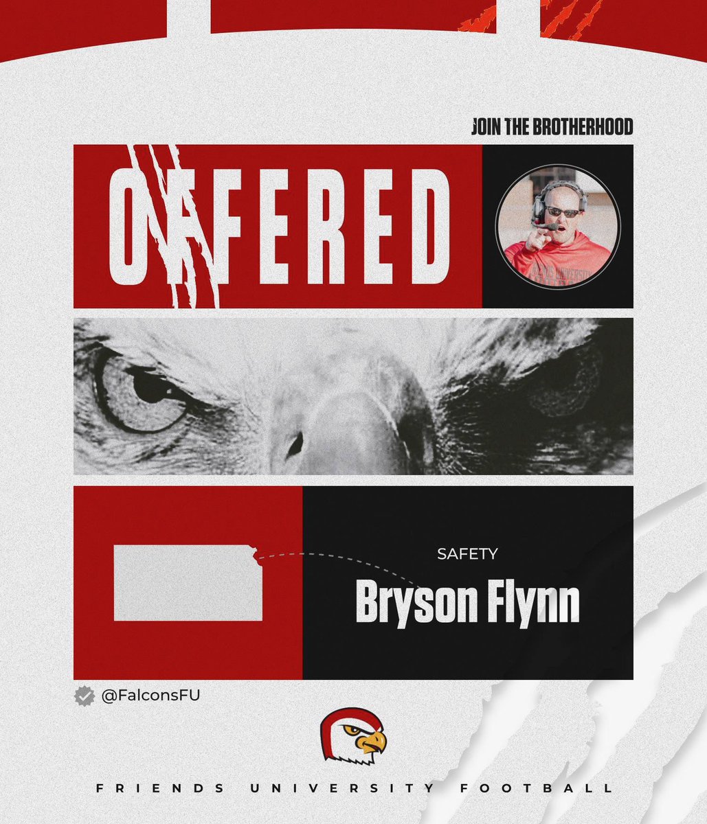 Bryson Flynn (@brysonflynn3) on Twitter photo #AGTG After a conversation with <a href="/CoachKellyFU/">Eric Kelly</a>, I’ve received my 1st offer to play at Friends University. <a href="/FalconsFU/">Friends University Football</a>
Blessed.
<a href="/DawsonEagleFB/">Dawson Football</a>
<a href="/RecruitTheNest/">Dawson Football Recruiting</a>
<a href="/CoachJaredCox/">Jared Cox</a>
<a href="/CoachHutch4/">CoachHutch</a>
<a href="/byfelite7v7/">BYFELITE7v7</a> #AGTG After a conversation with <a href="/CoachKellyFU/">Eric Kelly</a>, I’ve received my 1st offer to play at Friends University. <a href="/FalconsFU/">Friends University Football</a>
Blessed.
<a href="/DawsonEagleFB/">Dawson Football</a>
<a href="/RecruitTheNest/">Dawson Football Recruiting</a>
<a href="/CoachJaredCox/">Jared Cox</a>
<a href="/CoachHutch4/">CoachHutch</a>
<a href="/byfelite7v7/">BYFELITE7v7</a>