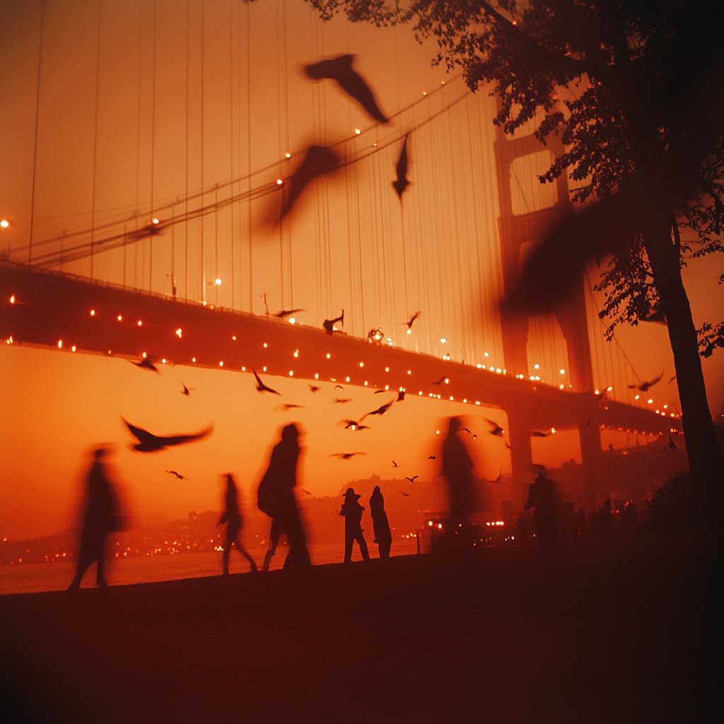 a sref code I discovered today that gives orange lights  
 --sref 3819628652

#midjourney #srefcode #sref