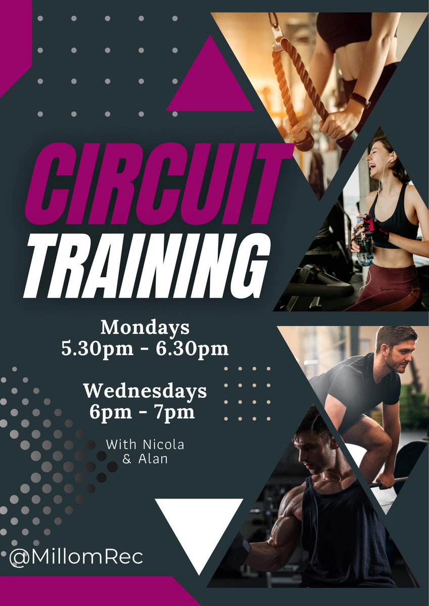 Circuit training with Alan
Every Wednesday
6pm - 7pm
Book here - bookwhen.com/mrc/e/ev-spin-…