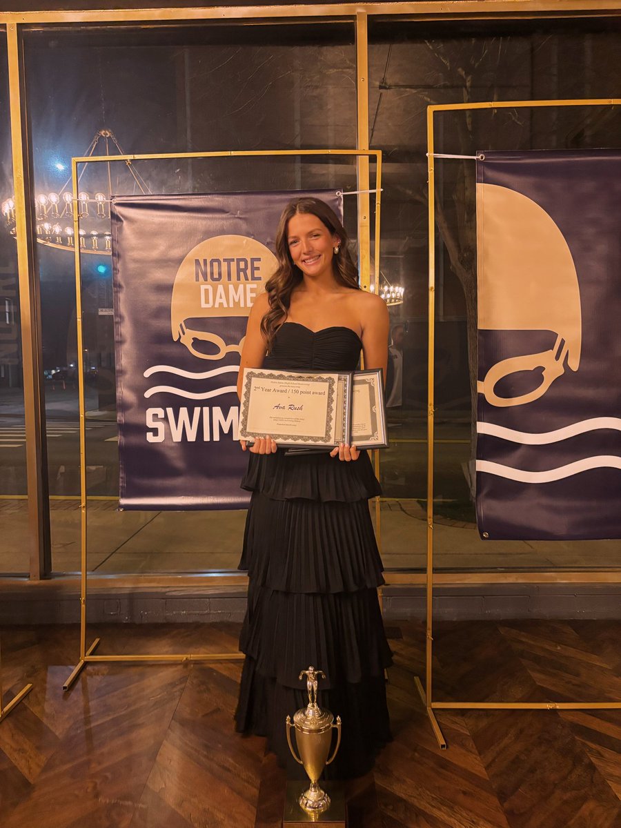 RushAva9's tweet photo. 2024-25 Swim Banquet!🌟
I told my parents tonight after all the awards and achievements, my favorite award (by far) was the leadership award.
Pressure is a privilege, and that is because good things are expected of you. 
I was very thankful to receive 3 awards! 😊 https://t.co/2XjiJUhZck