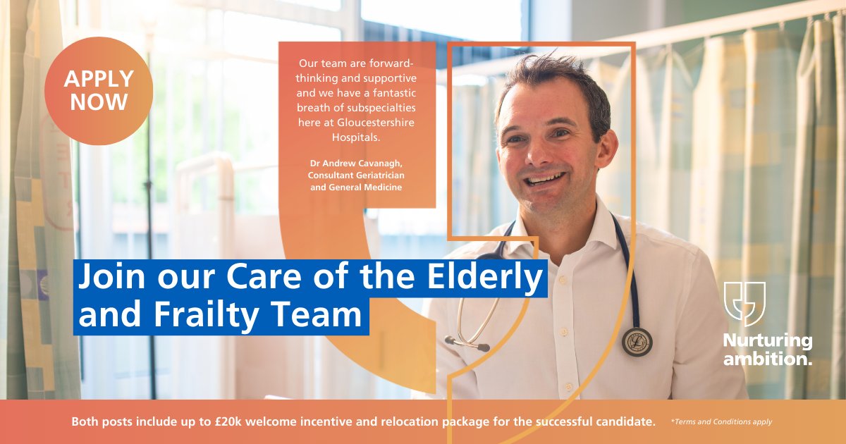 Careers at Gloucestershire Hospitals (@gloshos_careers) on Twitter photo 🚀 Join our supportive and forward-thinking Care of Elderly and Frailty Team <a href="/gloshospitals/">Gloucestershire Hospitals NHS Foundation Trust</a>
Both posts include up to £20k welcome incentive and relocation package for the successful candidate. *Terms and conditions apply
Jobs close: 30 March
Read more ➡️ bit.ly/41Kz3qc 🚀 Join our supportive and forward-thinking Care of Elderly and Frailty Team <a href="/gloshospitals/">Gloucestershire Hospitals NHS Foundation Trust</a>
Both posts include up to £20k welcome incentive and relocation package for the successful candidate. *Terms and conditions apply
Jobs close: 30 March
Read more ➡️ bit.ly/41Kz3qc