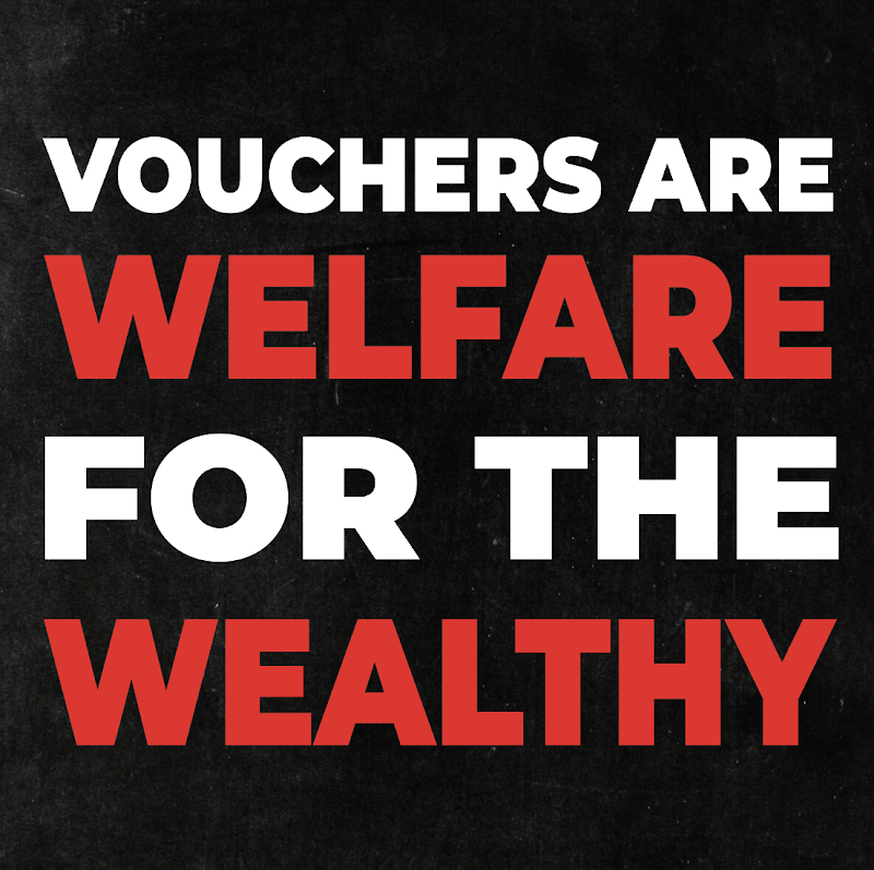 Greg Abbott’s voucher scam takes money from our public schools and gives it to wealthy parents who send their kids to private school. Don't let Abbott's "big lie"  lead to your local district's financial distress. #txlege #Vouchers