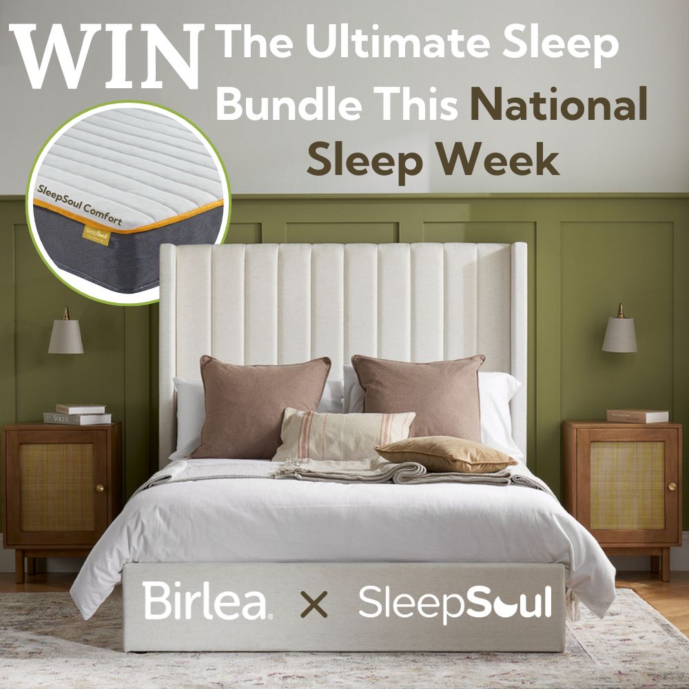 Celebrate National Sleep Week!

WIN:
⭐ Maisey Ottoman bed (Double/King – White Bouclé or Cream Linen)
⭐ SleepSoul Comfort mattress (any size!)

To enter:
💟 Like + Follow
😄 Tag friends
📱 Bonus: Share on your story

Winner announced 20.03.25 – UK only. T&amp;Cs apply. Good luck!