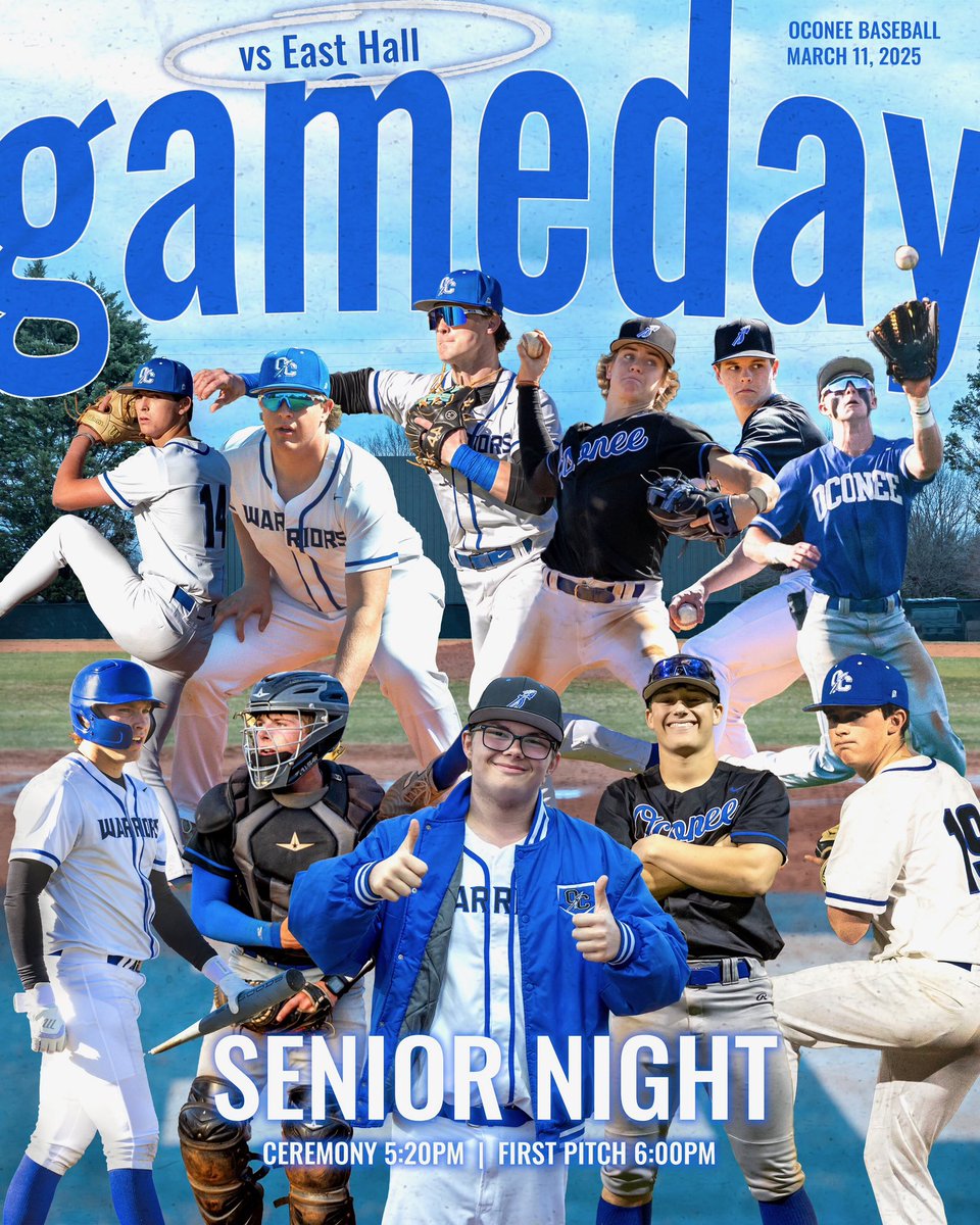 OC Warriors Baseball (@oconeebaseball) on Twitter photo Donβt want to miss Senior Night this evening. Honoring some incredible young men that are winners at life! We love them and thankful for what theyβve done for our Program!
<a href="/OCHS_Athletics/">OC Warrior Athletics</a> <a href="/OCHS_Athletics/">OC Warrior Athletics</a> #WeAreOne Donβt want to miss Senior Night this evening. Honoring some incredible young men that are winners at life! We love them and thankful for what theyβve done for our Program!
<a href="/OCHS_Athletics/">OC Warrior Athletics</a> <a href="/OCHS_Athletics/">OC Warrior Athletics</a> #WeAreOne