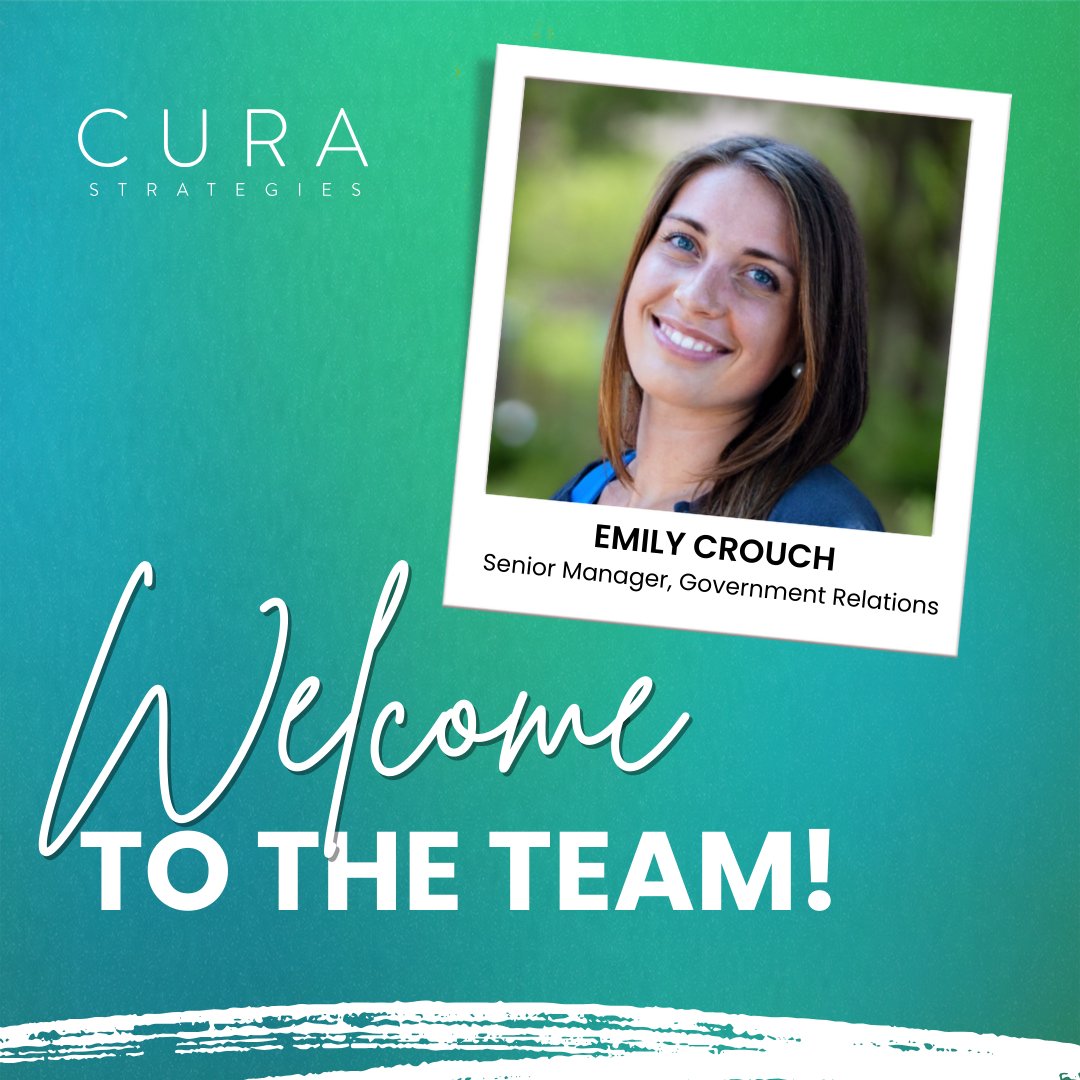 curastrategies's tweet image. We are excited to welcome @EmilyFromke to CURA as a Senior Manager of Government Relations! Her expertise in legislative affairs, health policy and stakeholder engagement will be a great asset to CURA. We look forward to doing #CURAgeous work with you, Emily! ✨