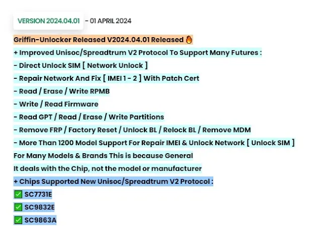 Techsoft777's tweet image. Griffin Unlocker V2024.04.01 [Latest Version]
gsmhive.com/2024/04/griffi…