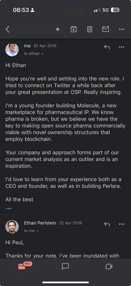 Paul Kohlhaas bio/acc (@paulkhls) on Twitter photo Anyone who says DeSci is a scam is jaded by short termism and has lost the values that created Bitcoin and Ethereum. Solving long term problems for real people.
@bioprotocol first BioDAO on Solana is by Harvard alumni and biotech legend <a href="/eperlste/">Ethan Perlstein bio/acc</a> who has dedicated his life to Anyone who says DeSci is a scam is jaded by short termism and has lost the values that created Bitcoin and Ethereum. Solving long term problems for real people.
@bioprotocol first BioDAO on Solana is by Harvard alumni and biotech legend <a href="/eperlste/">Ethan Perlstein bio/acc</a> who has dedicated his life to