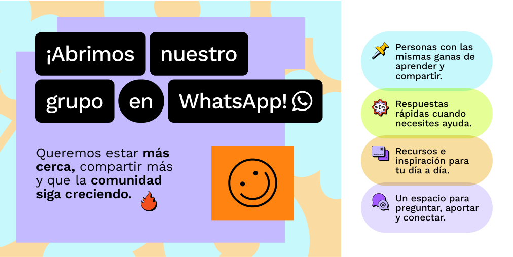 ¡Abrimos grupo de WhatsApp! Si quieres aprender más sobre diseño y Figma, conectar con otros y resolver dudas rápido, este es tu lugar. 🎨💡

 Únete desde el siguiente enlace. 

¡Nos vemos ahí! 🔗 bit.ly/fofmede-wp
