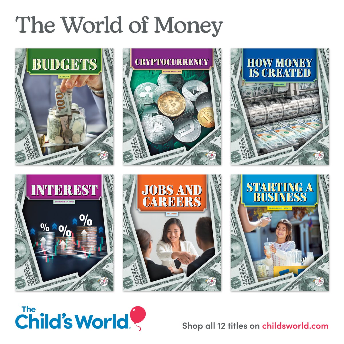 The World of Money: New Nonfiction Series for Grades 2-5!

In this series, young readers will learn about various concepts and practices related to money.

Learn More: bit.ly/TWoM_TCW

#financialliteracy #nonfiction #edchat