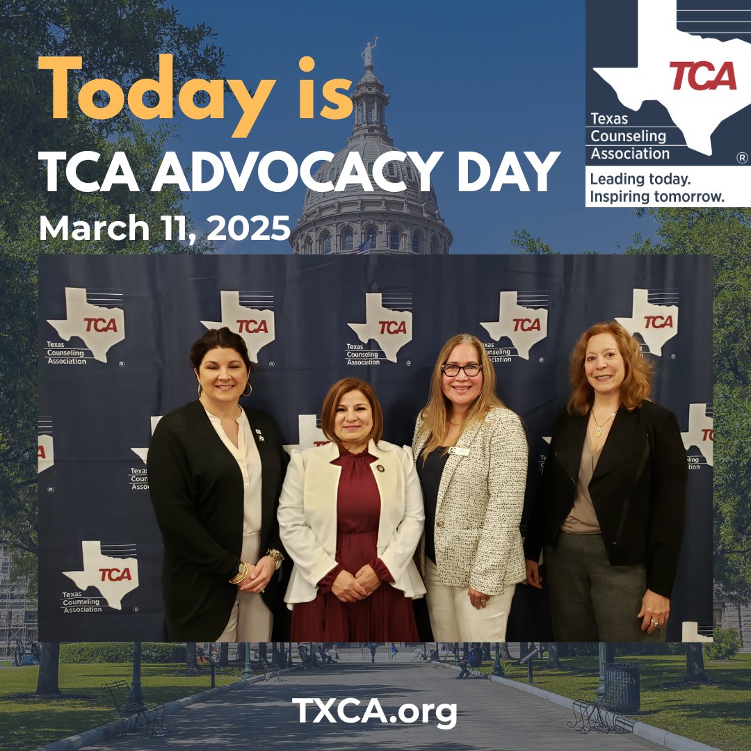 TxCAtweets's tweet image. All for one and one for all! 
Today at the Texas capitol, counselors from every specialty stand together to advocate for our profession. When we work collectively, we strengthen our impact. Advocacy is a team effort, and together, we make a difference! 

#TxCAadvocacy #TCA