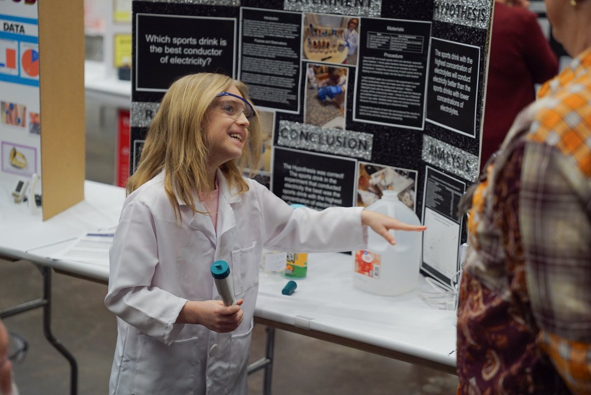 ✏️ Showcasing Student Excellence ✏️

The West Virginia Department of Education hosted 260 students at the 2025 West Virginia Science and Engineering Fair at the Charleston Coliseum and Convention Center on March 10. 🧪 Budding scholars and scientists from Grades 3-12 presented
