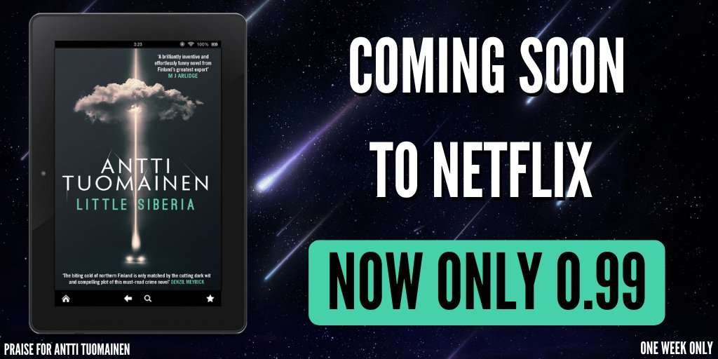 Karen Sullivan 🇺🇦🇨🇦🇬🇧 (@orendabooks) on Twitter photo COMING to #NETFLIX on 21st March and you can get the EBOOK for just #99p on APPLE & KOBO!
<a href="/antti_tuomainen/">Antti Tuomainen</a>'s chaotic, hilarious, dark #thriller #LittleSiberia t <a href="/countertenorist/">David Hackston</a>☄️
<a href="/kobo/">Kobo</a> bit.ly/38ghTlm
🍎bit.ly/4bBBCOu
#Deals #Finland #BookTwitter #translation COMING to #NETFLIX on 21st March and you can get the EBOOK for just #99p on APPLE & KOBO!
<a href="/antti_tuomainen/">Antti Tuomainen</a>'s chaotic, hilarious, dark #thriller #LittleSiberia t <a href="/countertenorist/">David Hackston</a>☄️
<a href="/kobo/">Kobo</a> bit.ly/38ghTlm
🍎bit.ly/4bBBCOu
#Deals #Finland #BookTwitter #translation