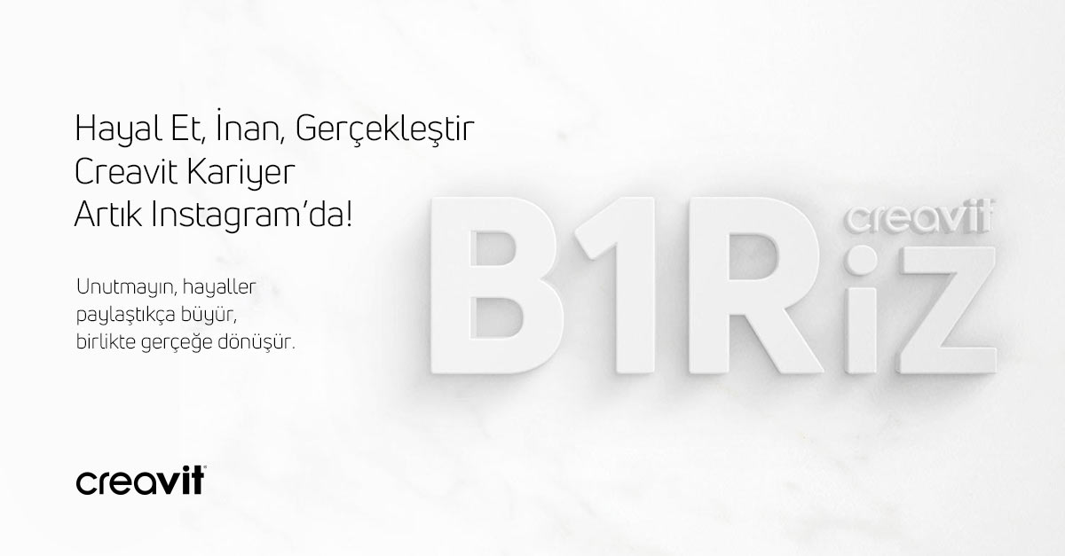 Sizi @creavitkariyer hesabımıza bekliyoruz!
Hayaller paylaştıkça büyür, birlikte gerçeğe dönüşür. ✨