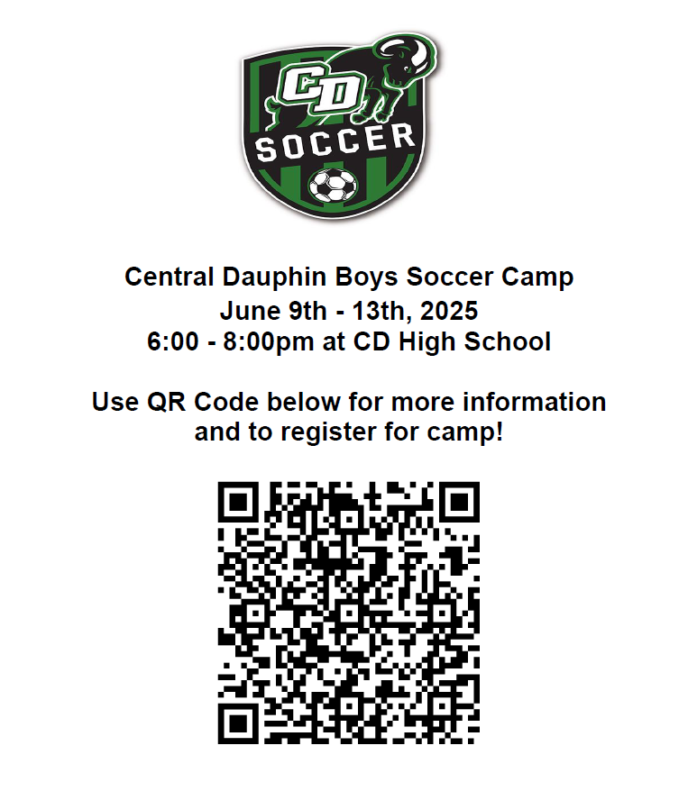 Registration for our Summer Camp is open and places are filling up!

Reserve your son's spot ASAP!

Open to any boys currently in 1st - 7th grade. You don't have to live in Central Dauphin School District to attend! We look forward to seeing you there!

eventbrite.com/e/central-daup…