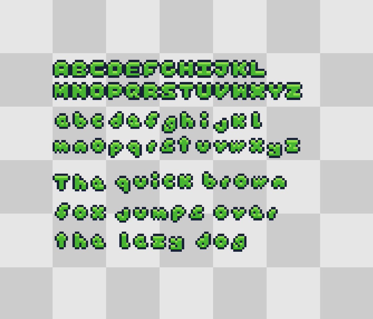 Figured I’d try my hand at making my own #pixelart font while I was at it.

Definitely room for improvements, but I think it’s a fun look!